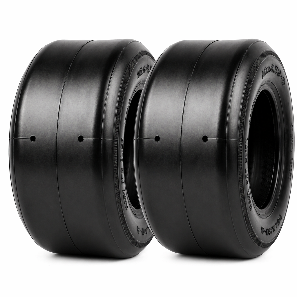 Go Kart Tires, 10x4.50-5, SP62 Medium Compound, Pack of 2