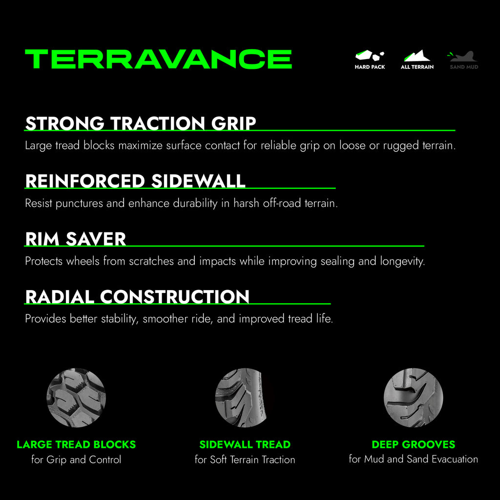 RUNIX TerraVance ATV Tire Set of 4