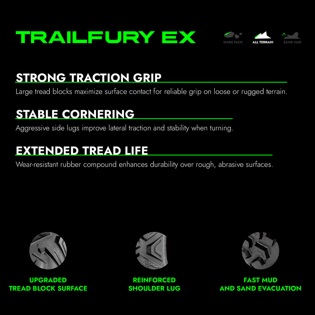 RUNIX TrailFury EX ATV Tire Set of 2