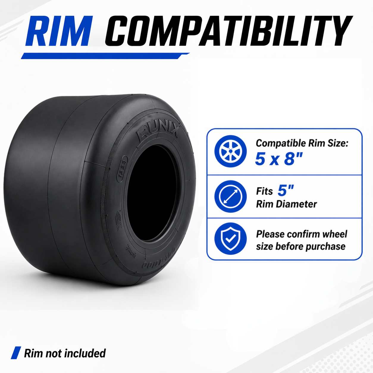 Go Kart Tires, 11x7.10-5, SP62 Medium Compound, Pack of 2